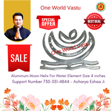 गैलरी व्यूवर में इमेज लोड करें, Aluminium Moon Helix l 4 inches l Pack of 5 l Water Element Helix