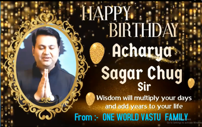 Acharya Sagar Chug  Birthday Celebration with One World Vastu Family