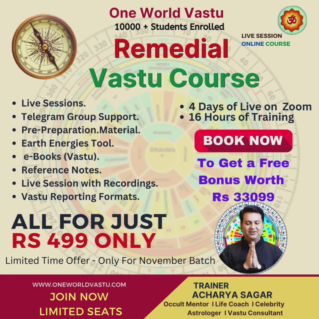 Vastu Remedial Course Rs 499