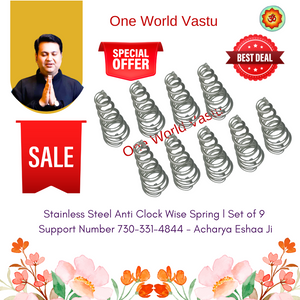 Stainless Steel Anti Clock Wise Spring l (SS ACW Sprig) l Air Element I Set of 9 Pieces