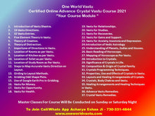गैलरी व्यूवर में इमेज लोड करें, Certified Online Advance Crystal Vastu Course 2021
